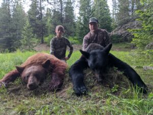 Father son bear hunt